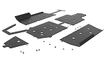 Seizmik Uhmw Skid Plate Kit with Integrated Tree Kickers/Rock Sliders – Polaris Ranger XP 1000