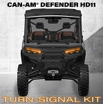 SSV Works Turn-Signal Plug-&-Play Kit | 2026 Can-Am Defender HD11 | Front LED Lights w/Taillight Integration