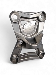 Elektric Offroad 2022-2025 Polaris RZR Turbo R/Pro R EOD Radius Rod Plate with Tow Hook Gunmetal