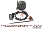XTC Polaris Plug and Play Busbar Horn Kit, Laser Engraved Rocker Switch with Blue LED