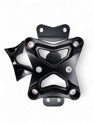 Elektric Offroad black anodized billet aluminum 10-bolt radius rod plate with pull hook for 2022+ Can-Am X3” 