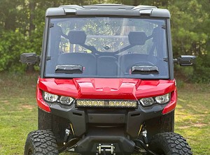 Can-Am Defender hard-coated windshield with Versa-Vents by Seizmik 
